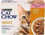 Фото Cat Chow Adult з лососем і зеленою квасолею 10x85 г