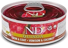 Фото Farmina N&D Quinoa Skin & Coat Venison & Coconut 6x80 г