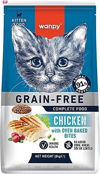 Фото Wanpy Kitten Grain Free Chicken 8 кг