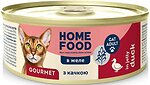 Фото Home Food Шматочки в желе для вибагливих котів з качкою 85 г (7010024)