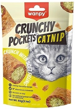 Фото Wanpy Crunchy Pockets Chicken & Catnip 60 г (BA-65H)