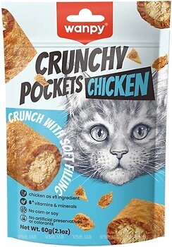 Фото Wanpy Crunchy Pockets Chicken 60 г (BA-63H)