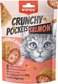 Фото Wanpy Crunchy Pockets Salmon & Roe 60 г (BA-64H)