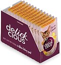 Фото Delickcious Meow-for Dessert with Rabbit & Tropical Fruits in Creamy Sauce 12x80 г