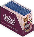 Фото Delickcious Meow-for Dessert with Duck & Wild Berries in Creamy Sauce 12x80 г