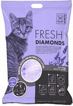 Фото M-Pets силікагелевий Fresh Diamonds Lavender 15 л (7 кг)