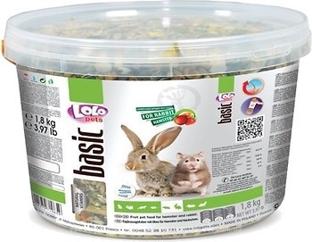 Фото Lolo Pets Basic корм для кроликів і гризунів з фруктами 1.8 кг (LO-71065)