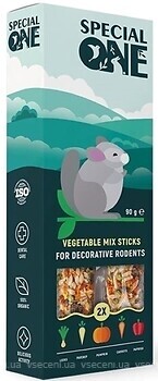 Фото Special One Палички для гризунів овочевий мікс Vegetable Mix Sticks 90 г