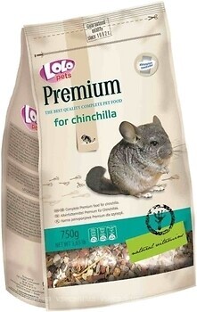Фото Lolo Pets Корм для шиншил Premium for Chinchilla 750 г