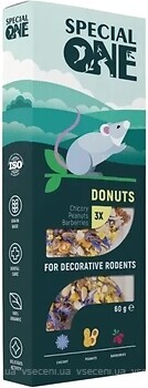Фото Special One Ласощі для декоративних гризунів Donuts 60 г