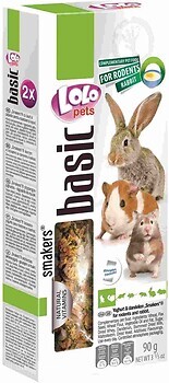 Фото Lolo Pets Basic Smakers Ласощі для гризунів і кроликів 90 г (LO-71105)