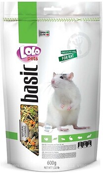 Фото Lolo Pets Basic Корм для декоративных крыс 600 г (LO-70154)
