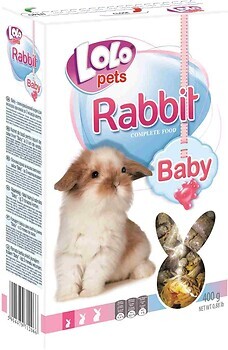 Фото Lolo Pets Rabbit Complete Food Baby Корм для молодих кроликів 400 г (LO-71206)