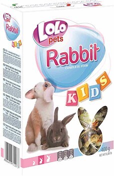 Фото Lolo Pets Rabbit Complete Food Kids Корм для молодих кроликів 400 г (LO-71207)