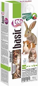 Фото Lolo Pets Basic Smakers Ласощі для гризунів і кроликів лісові ягоди 90 г (LO-71110)