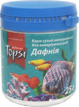 Фото Topsi Дафния для аквариумных рыб в порошке 25 г (4820122208513)