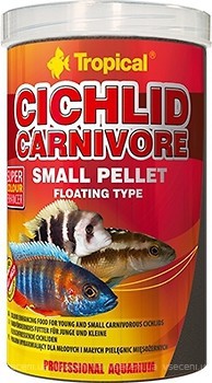 Фото Tropical Cichlid Carnivore Small Pellet 1 л, 360 г (60756)