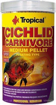 Фото Tropical Cichlid Carnivore Medium Pellet 1 л, 360 г (60766)