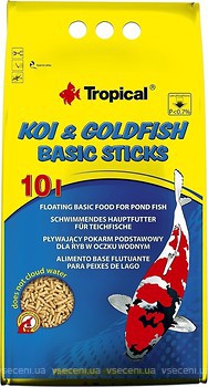 Фото Tropical Koi & Goldfish Basic Sticks 10 л, 800 г (40676)