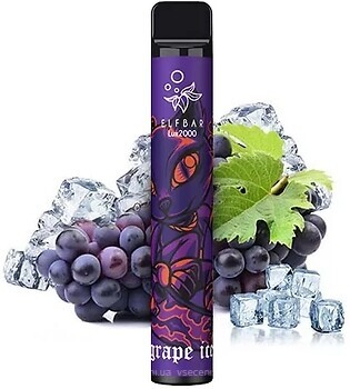 Фото Elf Bar Lux 2000 Grape ice Виноград Лід 50 мг