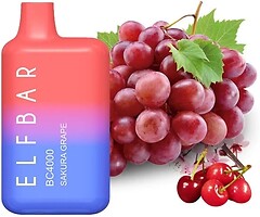 Фото Elf Bar BC4000 Sakura Grape Вишня + виноград 50 мг