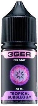 Фото 3Ger Salt Tropical Bubblegum Жуйка + тропічні фрукти 50 мг 30 мл