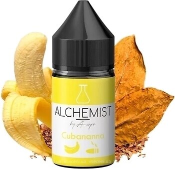 Фото Alchemist Salt Cubananna Тютюн + банан 35 мг 30 мл