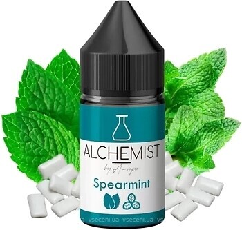 Фото Alchemist Salt Spearmint М'ятна жуйка + базилік 35 мг 30 мл
