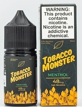 Фото Tobacco Monster Salt Menthol Табак + ментол 24 мг 30 мл