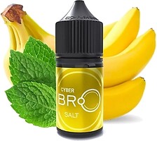Фото BRO Salt Cyber Банан + м'ята 30 мг 30 мл
