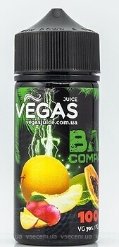 Фото Vegas Bad Company Диня + манго + папайя 0 мг 100 мл