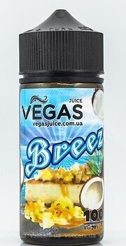 Фото Vegas Breeze Кокос + ванільний крем + чізкейк 0 мг 100 мл