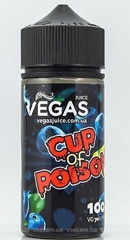 Фото Vegas Cup of Poison Чорниця + лайм 0 мг 100 мл