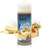 Фото Vegas Like a Boss Бананово-ягідні пластівці + ванільно-кремовий чізкейк 0 мг 100 мл