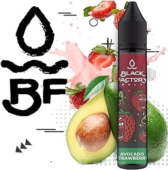 Фото Black Factory Salt Avocado Strawberry Авокадо + полуниця 25 мг 30 мл