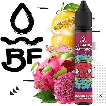 Фото Black Factory Salt Passion Fruit And Dragon Fruit Маракуйя + питайя 25 мг 30 мл